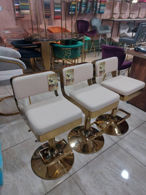 خرید صندلی پایه طلایی