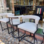 صندلی کانتر اپن مدل کوئین پارچه تدی